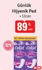 ORKİD GÜNLÜK HİJYENİK PED UZUN 52'Lİ fiyat ve kampanya bilgisi